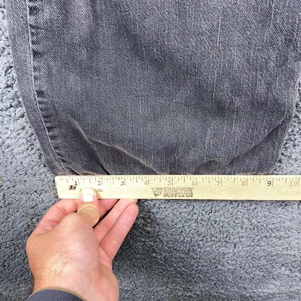 Levis 505 Regular Fit Jeans Mens W40 L30 Gray Denim‎ Pants